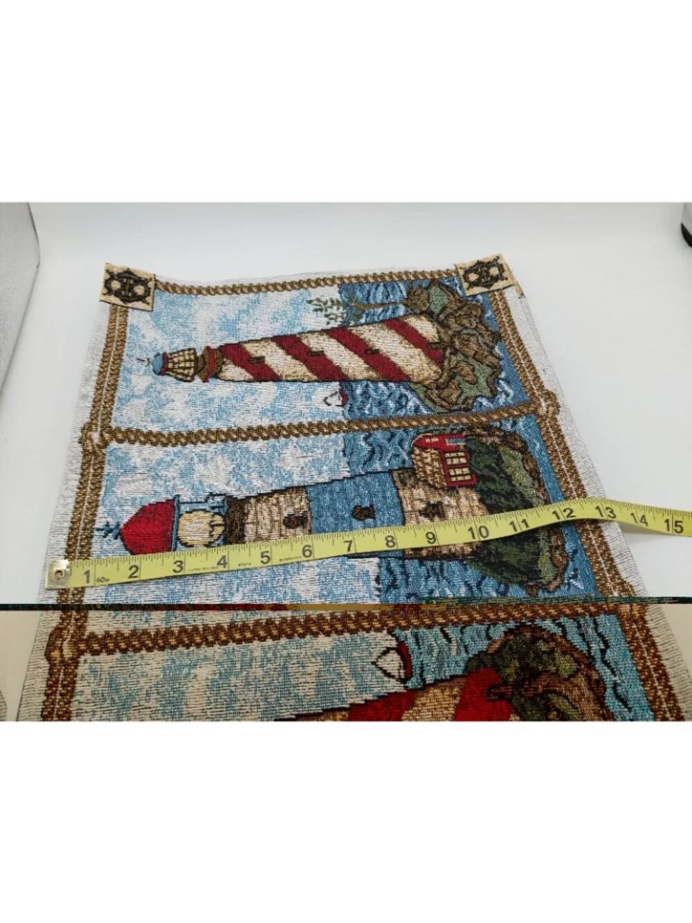 Lighthouses Tapestry Placemats 13”x 18” Blue Nautical Theme Set Of 4